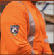 True North Pro Dry Long Sleeve Hi-Vis Orange Shirt