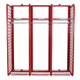 Ready Rack Wall Mounted Red Rack, 24" Compartments