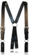 Boston Leather Firefighter Suspenders, Brown