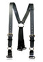 Boston Leather Firefighter Suspenders, Black