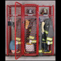 Ready Rack Wall Mounted Red Rack, 18" Compartments