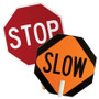 Handheld Paddle Stop/Stop or Stop/Slow Sign, 18"