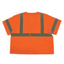 Safety Flag Class 3 Vest w/Silver Stripes