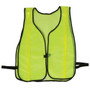 Safety Flag Economy Vest w/Reflective Lime Stripe