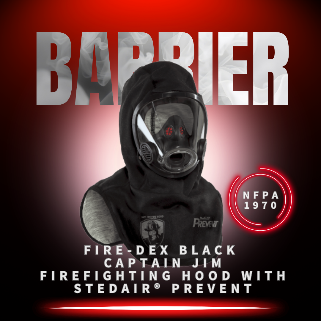 firepenny sells nfpa 1970 rated particulate hoods for firefighters firedex black firefighting hood