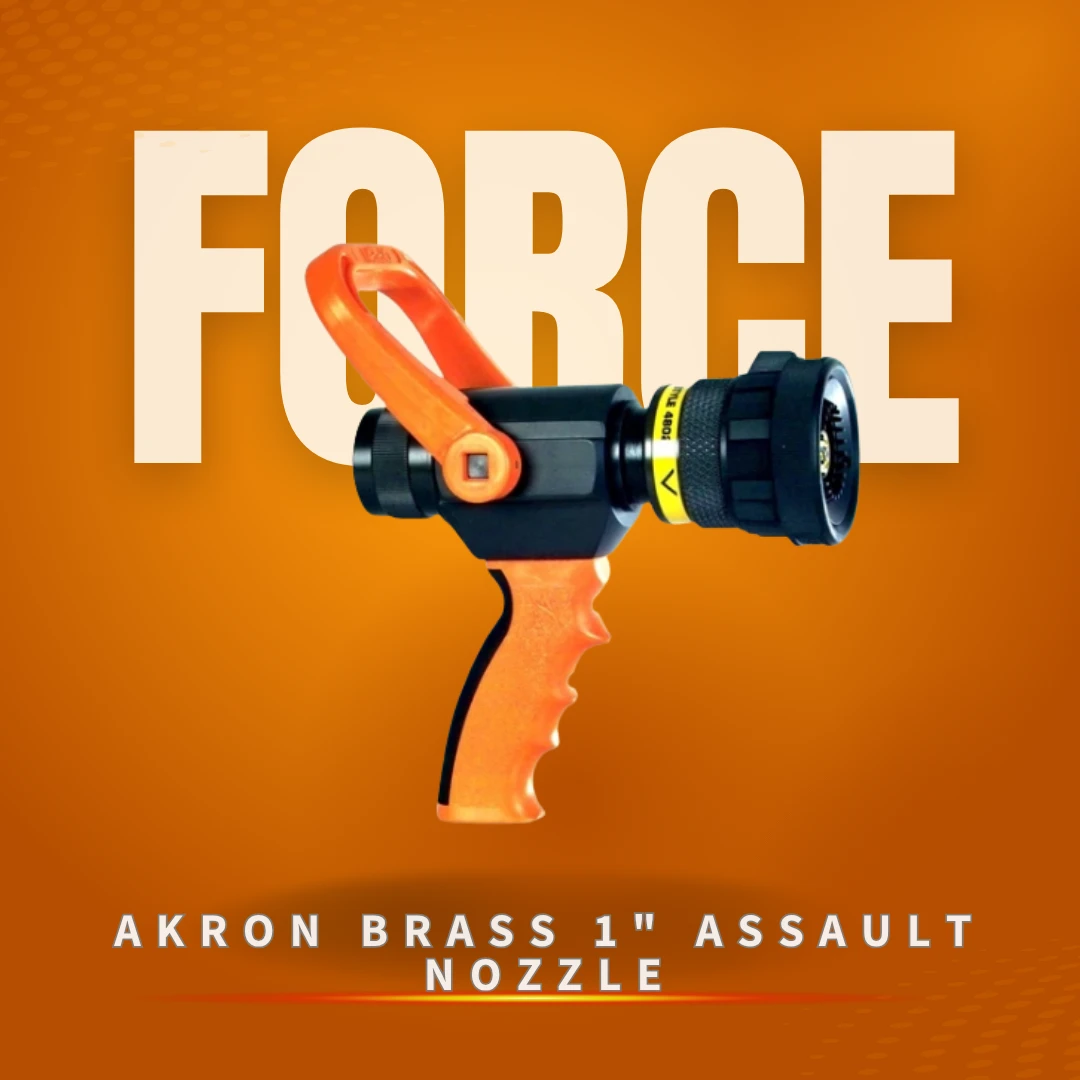 Akron Brass 1" Assault Nozzle with Pistol Grip and Spinning Teeth sold by firepenny