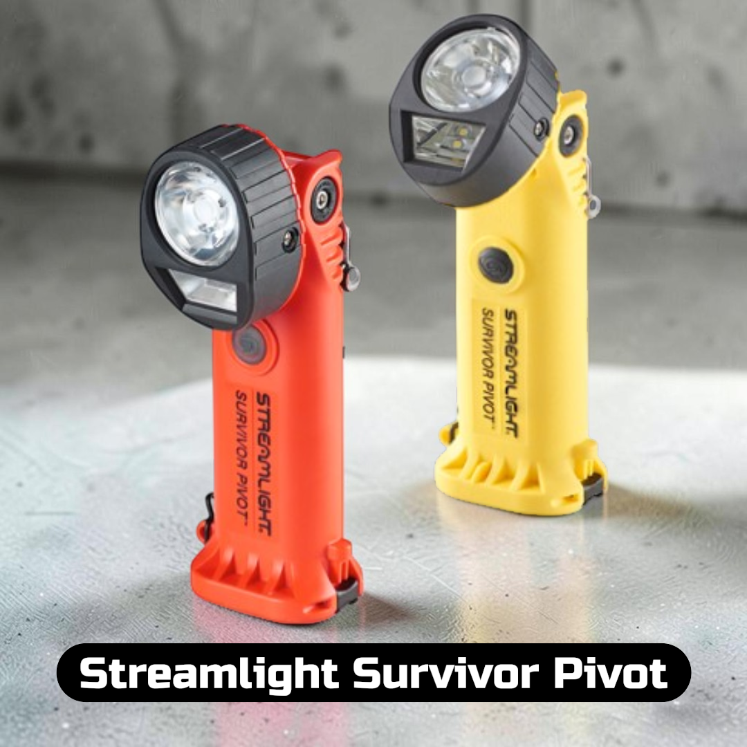 Streamlight Survivor Pivot Firefighter Flashlight, Rechargeable or Alkaline