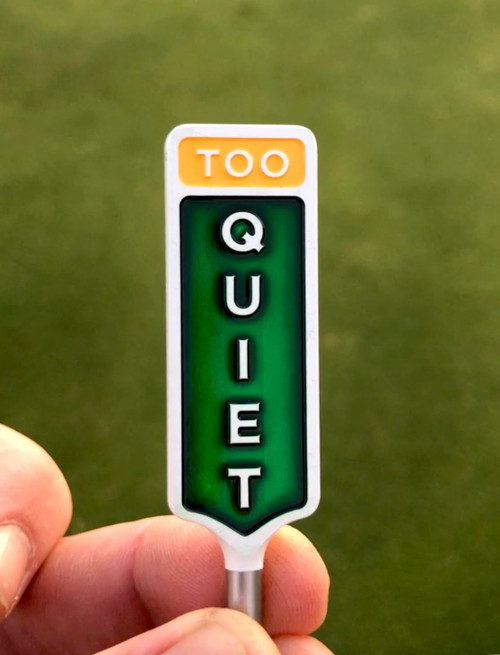Too Quiet Paddle Sign Divot Tool