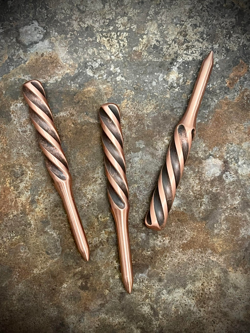 Copper Twisty Single Prong Divot Tool - CNC Creations