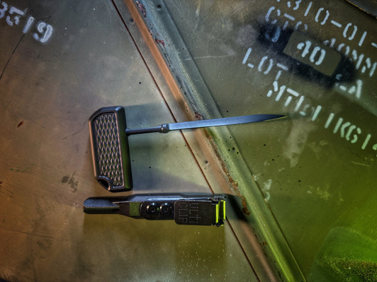 Ventilation Black Aluminium Handle, Black pvd