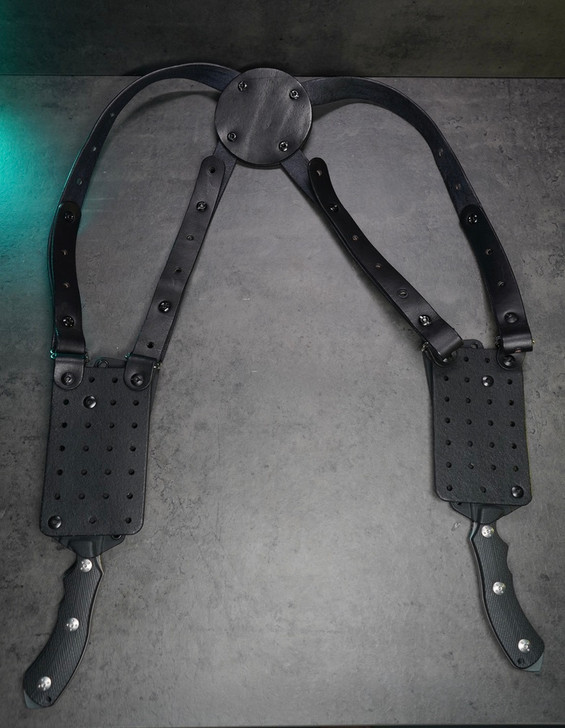 Holster - Double Black Universal Shoulder Holster fully hand made in the USA