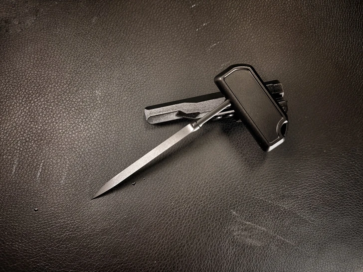 Ventilation Black Aluminium Handle, Black pvd