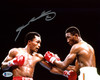 Sugar Ray Leonard Autographed 8x10 Photo vs. Thomas "Hitman" Hearns Beckett BAS Stock #178106