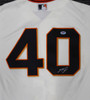 San Francisco Giants Madison Bumgarner Autographed Cream Majestic Cool Base Jersey Size L PSA/DNA Stock #185698