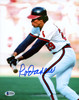 Rod Carew Autographed 8x10 Photo California Angels Signed In Blue Beckett BAS Stock #185961