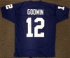 Penn State Nittany Lions Chris Godwin Autographed Blue Jersey Beckett BAS Stock #187472