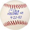 Chris Bosio Autographed Official MLB Baseball Seattle Mariners "Mariners NH 4-22-93" PSA/DNA Stock #20921