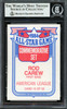 Rod Carew Autographed 1985 Topps All Star Set Card #13 California Angels Beckett BAS Stock #193243