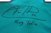 Seattle Mariners Felix Hernandez Autographed Teal Authentic Majestic Jersey "King Felix" Size 48 PSA/DNA Stock #33043