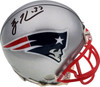 Rodney Harrison Autographed New England Patriots Silver Mini Helmet Beckett BAS QR Stock #193939