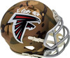 Kyle Pitts Autographed Atlanta Falcons Camo Speed Mini Helmet Beckett BAS QR Stock #194401