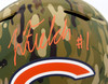 Justin Fields Autographed Chicago Bears Camo Full Size Replica Speed Helmet Beckett BAS QR Stock #194771