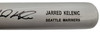 Jarred Kelenic Autographed Gray Rawlings Game Model Bat Seattle Mariners Beckett BAS Stock #196502