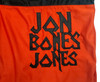 Jon Bones Jones Autographed Red Boxing Trunks Beckett BAS QR Stock #200322