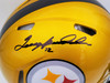 Terry Bradshaw Autographed Pittsburgh Steelers Flash Yellow Full Size Authentic Speed Helmet Beckett BAS QR Stock #201181