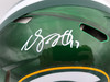 Davante Adams Autographed Green Bay Packers Flash Green Full Size Authentic Speed Helmet Beckett BAS QR Stock #201214