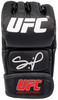 Francis Ngannou Autographed Black UFC Official Fight Glove Right Hand In Silver Beckett BAS QR Stock #201967