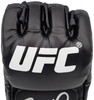Francis Ngannou Autographed Black UFC Official Fight Glove Right Hand In Silver Beckett BAS QR Stock #201967