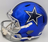 Herschel Walker Autographed Dallas Cowboys Flash Blue Full Size Replica Speed Helmet Beckett BAS QR Stock #202157