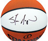 Shawn Kemp Autographed Official Spalding White Logo Basketball Seattle Supersonics MCS Holo Stock #202384