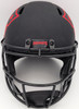 Mac Jones Autographed New England Patriots Eclipse Black Full Size Replica Speed Helmet Beckett BAS QR Stock #202964