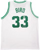 Boston Celtics Larry Bird Autographed White Jersey Beckett BAS Stock #203448