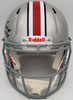 C.J. CJ Stroud, Jaxon Smith-Njigba & TreVeyon Henderson Autographed Ohio State Buckeyes Silver Full Size Authentic Speed Helmet Beckett BAS QR Stock #203469