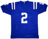 Indianapolis Colts Matt Ryan Autographed Blue Jersey Beckett BAS QR Stock #203906