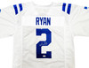 Indianapolis Colts Matt Ryan Autographed White Jersey Beckett BAS QR Stock #203907