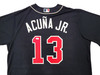 Atlanta Braves Ronald Acuna Jr. Autographed Blue Nike Jersey Size XL JSA Stock #205684