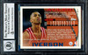 Allen Iverson Autographed 1996-97 Topps Rookie Card #171 Philadelphia 76ers Auto Grade Gem Mint 10 Beckett BAS Stock #205786