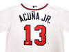 Atlanta Braves Ronald Acuna Jr. Autographed White Nike Jersey Size Large Beckett BAS Stock #206516