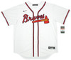 Atlanta Braves Ronald Acuna Jr. Autographed White Nike Jersey Size Large Beckett BAS Stock #206516