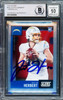 Justin Herbert Autographed 2020 Score Rookie Card #443 Los Angeles Chargers Auto Grade Gem Mint 10 Beckett BAS Stock #206675