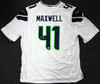Seattle Seahawks Byron Maxwell Autographed White Nike Jersey Size XL MCS Holo Stock #85551