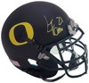 LaMichael James Autographed Oregon Ducks Flat Matte Black Schutt Mini Helmet PSA/DNA Stock #208793