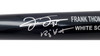 Frank Thomas Autographed Black & Grey Rawlings Game Model Bat Chicago White Sox "Big Hurt" Beckett BAS Witness Stock #209066