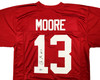 Alabama Crimson Tide Malachi Moore Autographed Red Jersey Beckett BAS Witness Stock #209472