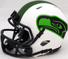 Steve Largent & Jim Zorn Autographed Seattle Seahawks Lunar Eclipse White Speed Mini Helmet MCS Holo Stock #211065