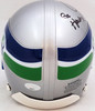 Jim Zorn Autographed Seattle Seahawks Silver Throwback (1983-2001) Mini Helmet "Go Hawks" MCS Holo Stock #211095